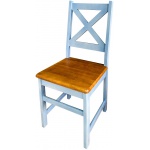 <b>Provancy błękit</b> Krzesło sosnowe drewniane malowane